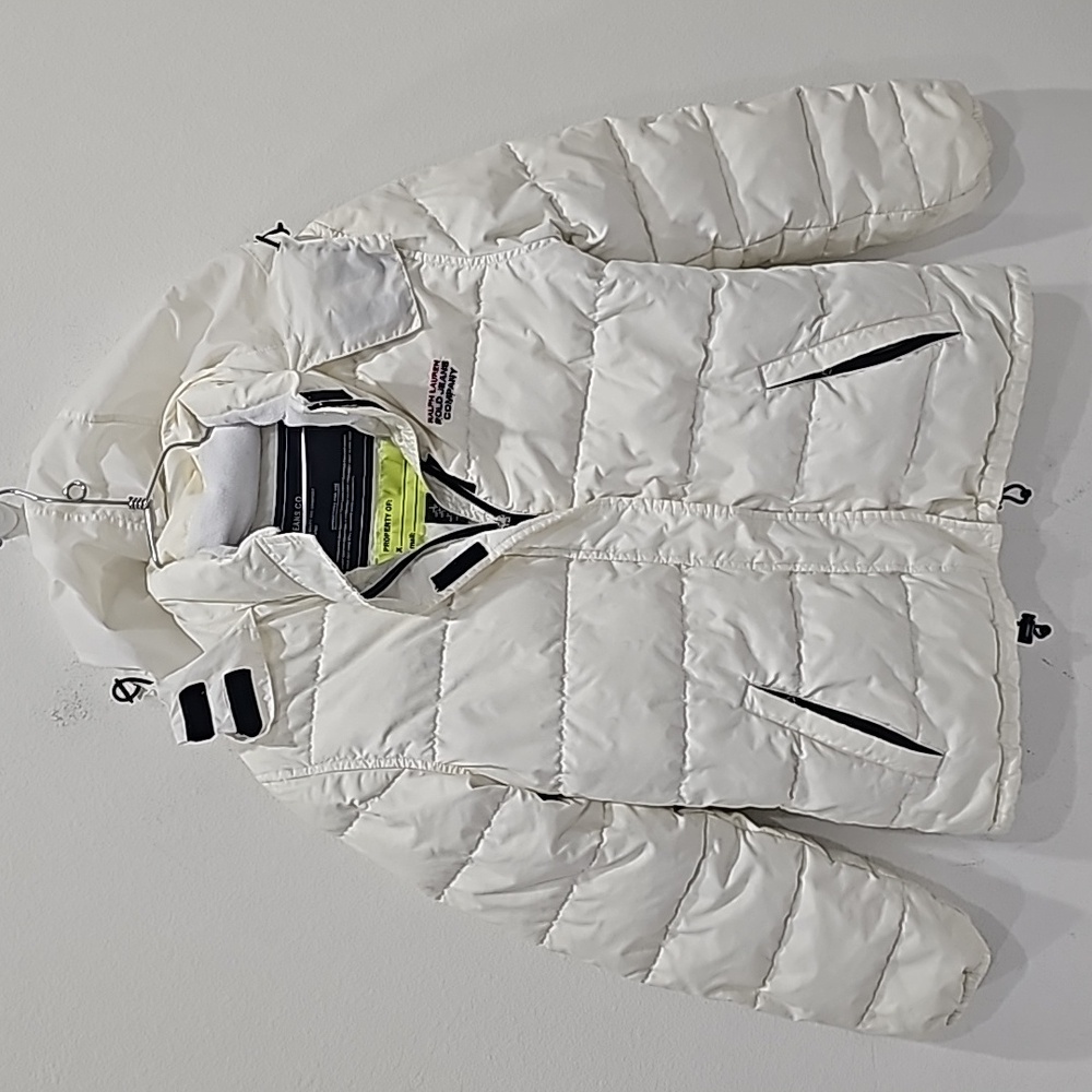 RL Polo Sport Puffer Jacket Hoodie Size S zipper